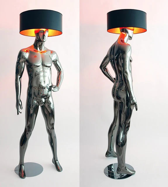 Male and Female Mannequin Floor Lamp