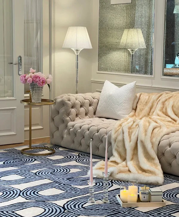 Lampadaire de luxe haut de gamme avec abat-jour vintage en laurier