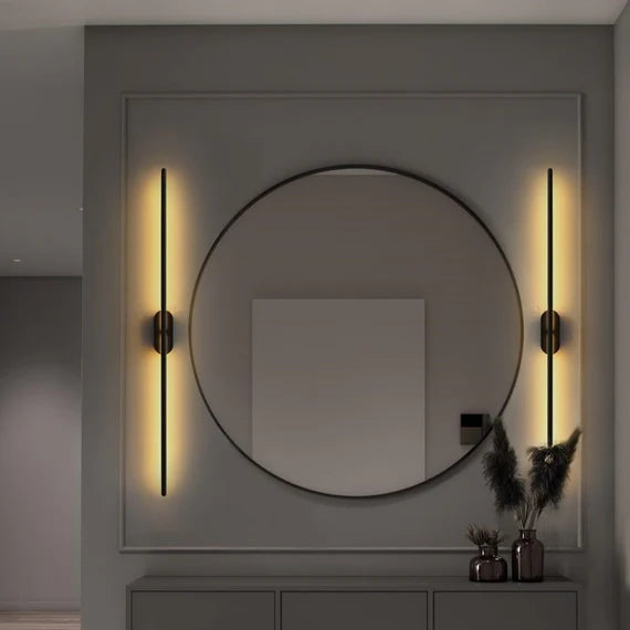 Moderna lampada da parete Smart Strip lunga per soggiorno/comodino