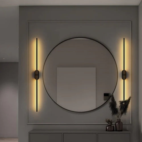 Moderna lampada da parete Smart Strip lunga per soggiorno/comodino