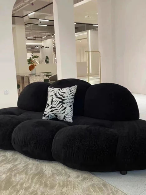 Modern Fluff Velvet Sofa for Living Room/Bedroom