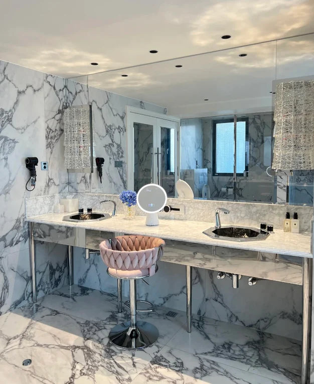 Applique murale moderne en cristal glacé