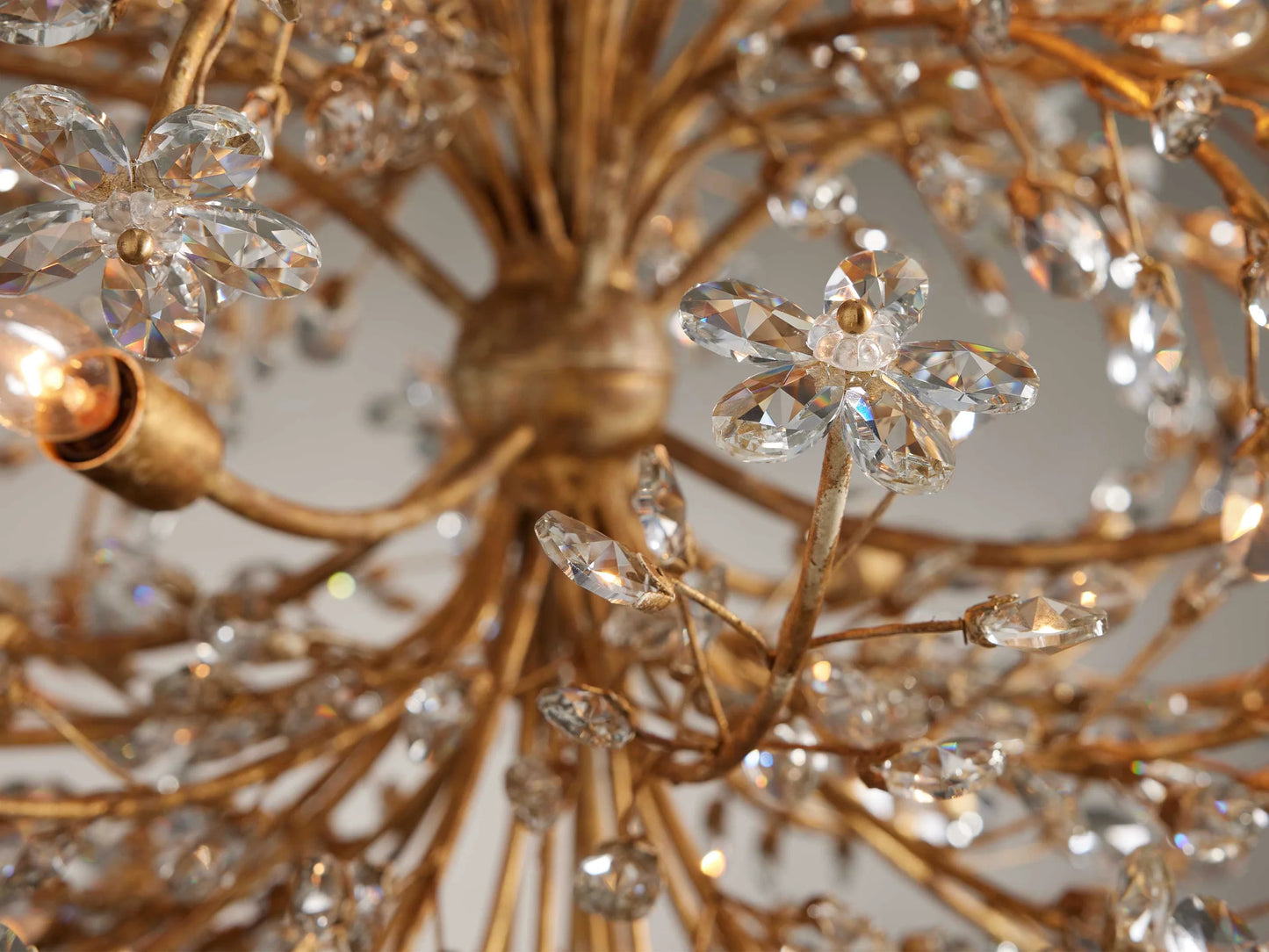 Lustre floral en cristal Art Design pour salon/chambre/salle à manger/îlot de cuisine