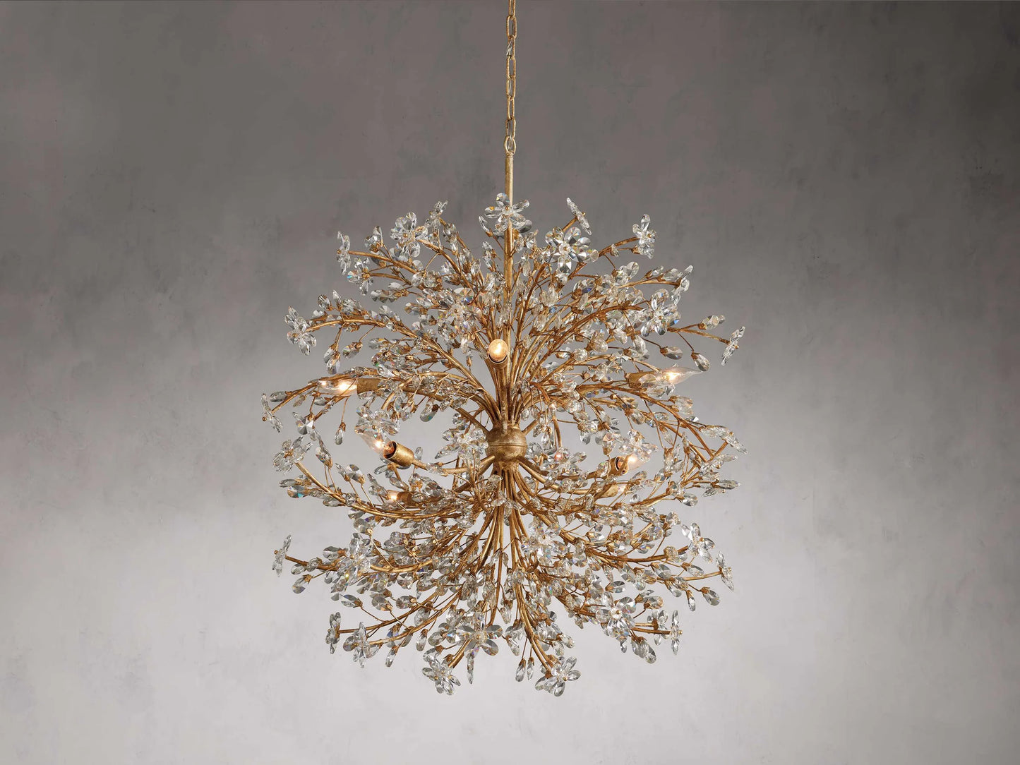 Lustre floral en cristal Art Design pour salon/chambre/salle à manger/îlot de cuisine
