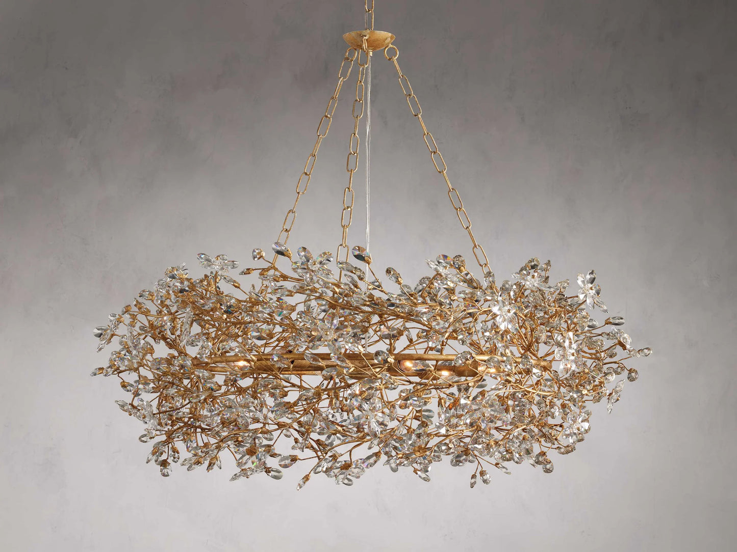 Lustre floral en cristal Art Design pour salon/chambre/salle à manger/îlot de cuisine