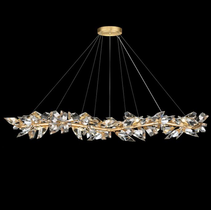 Art Handcrafted 1/2/3-tier Diamond-cut Crystal Chandelier for Living/Dining Room/Bedroom