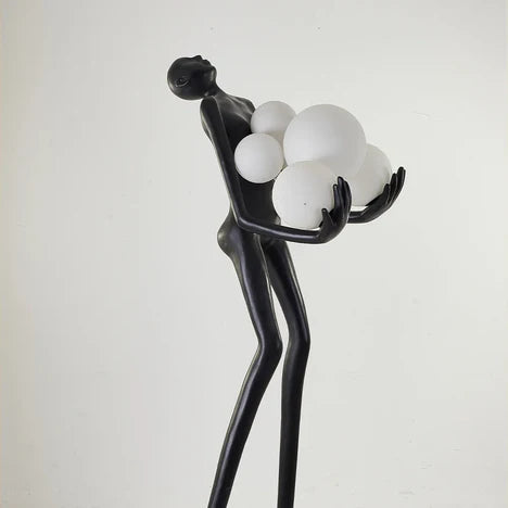 Human Statue Art Floor Lamp