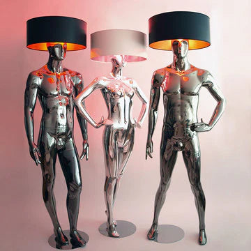 Male and Female Mannequin Floor Lamp