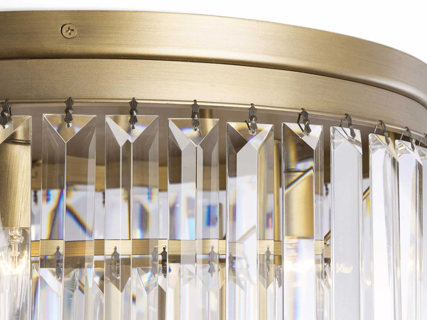 Lampadario moderno in cristallo a filo a più livelli