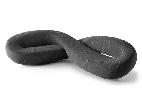 Divano Boa nero irregolare italiano