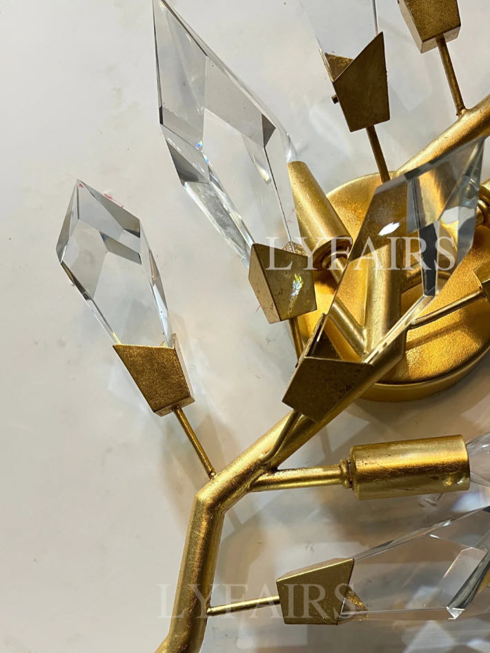 Modern Handcrafted Crystal Wall Lamp
