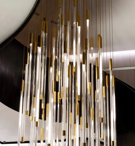 Modern Lightsabers Suspension Floating Chandelier with 512 System for Raindrop Effect