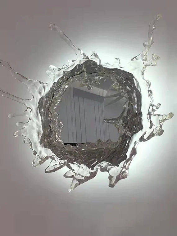 Lampada da parete a specchio di ghiaccio originale di design, stile principessa, con luce magica per bagno/camerino, illuminazione per camera da letto femminile, specchio da bagno