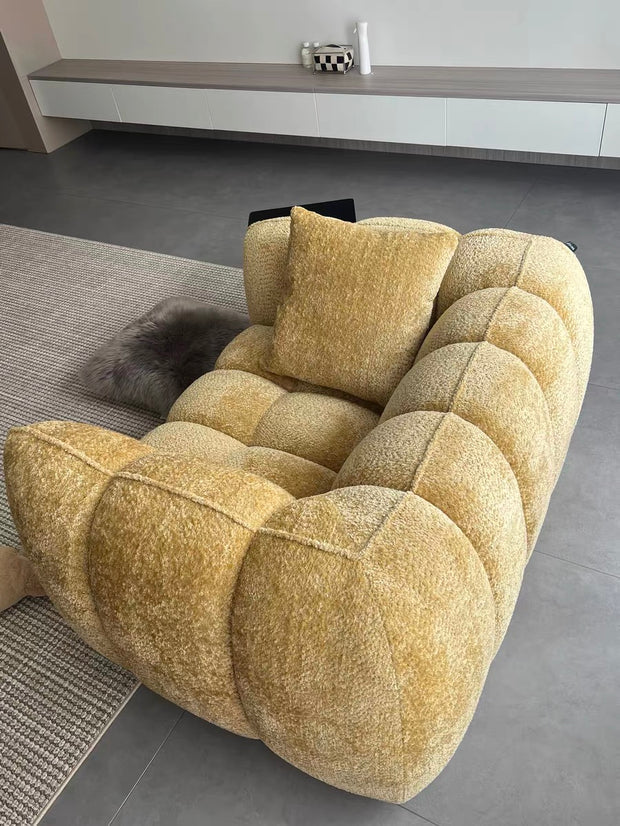 Scandinavian Vintage Fabric Pumpkin Sofa