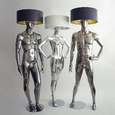 Male and Female Mannequin Floor Lamp