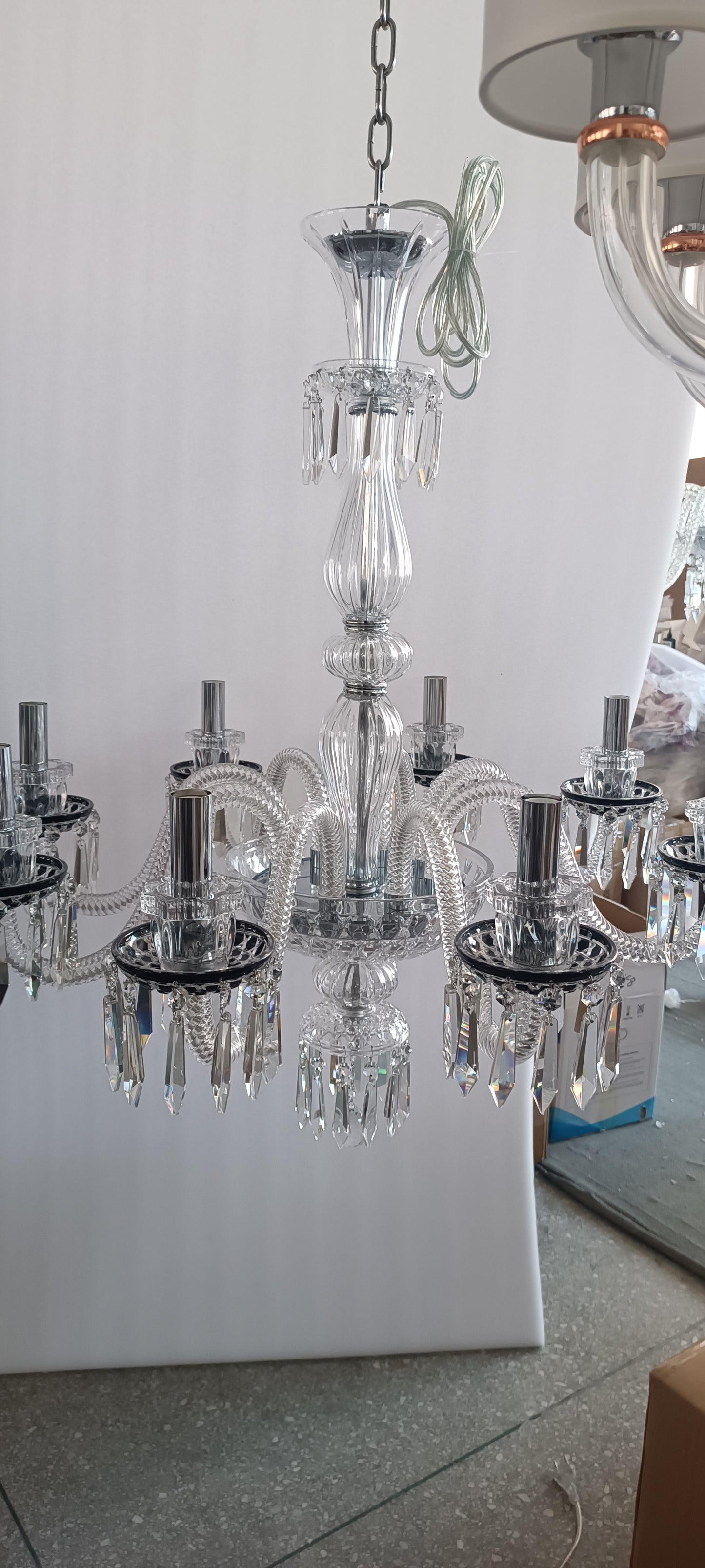 Nouveau lustre en cristal de style italien pour salon/chambre
