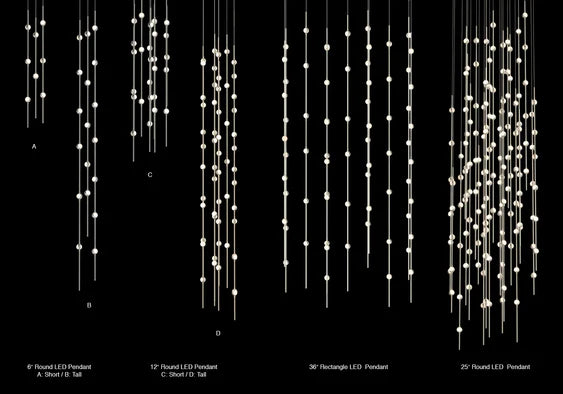 Lampadario Art Design Creative Constellation per atrio/scala/spazio con soffitto alto