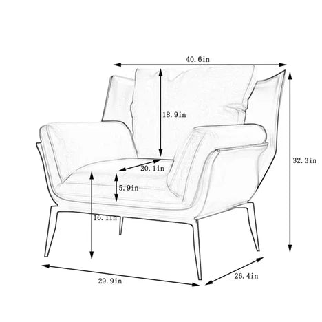 Cozy PU Leather Office Armchair