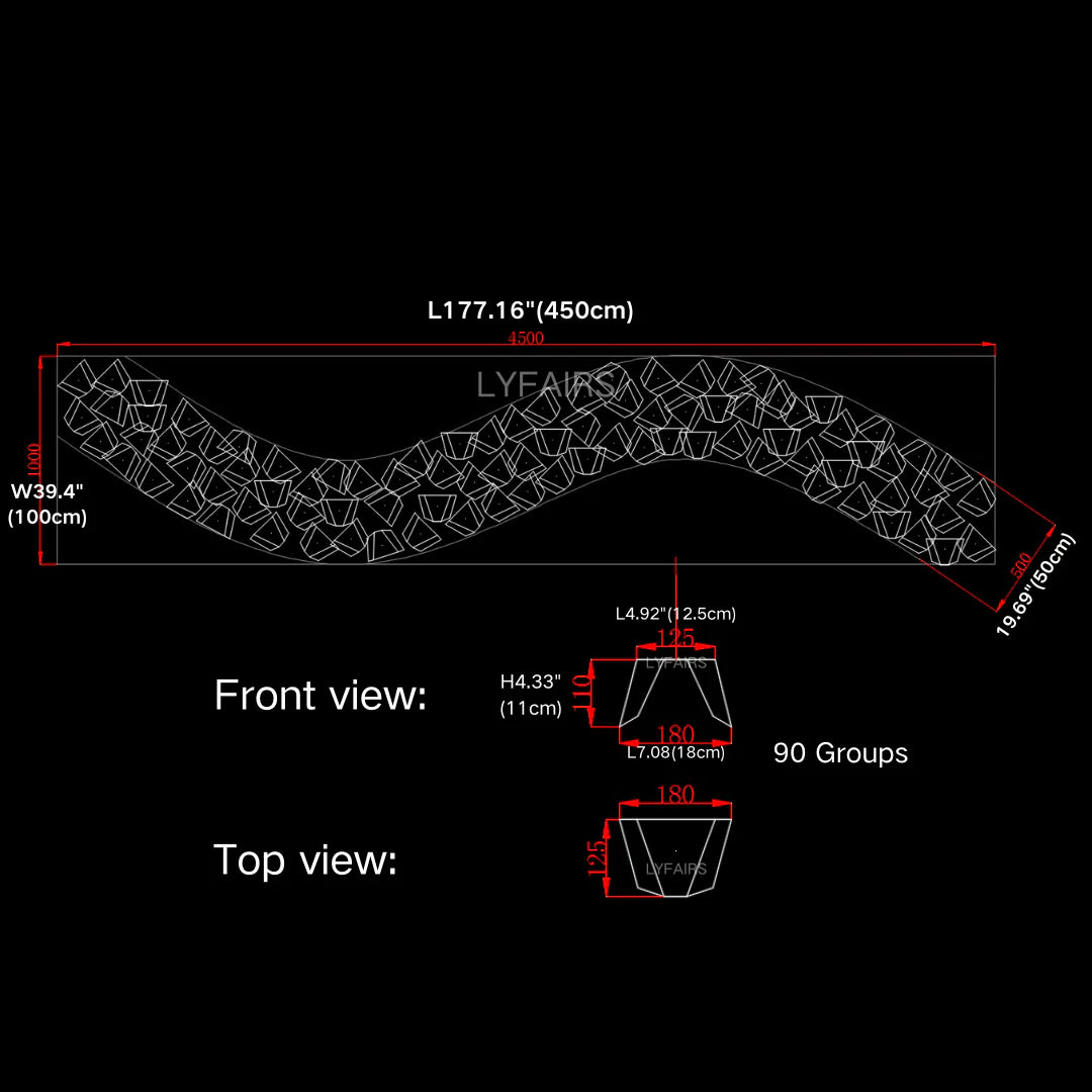 Nuovo lampadario galleggiante creativo con ali dorate per hall/hotel/ristorante
