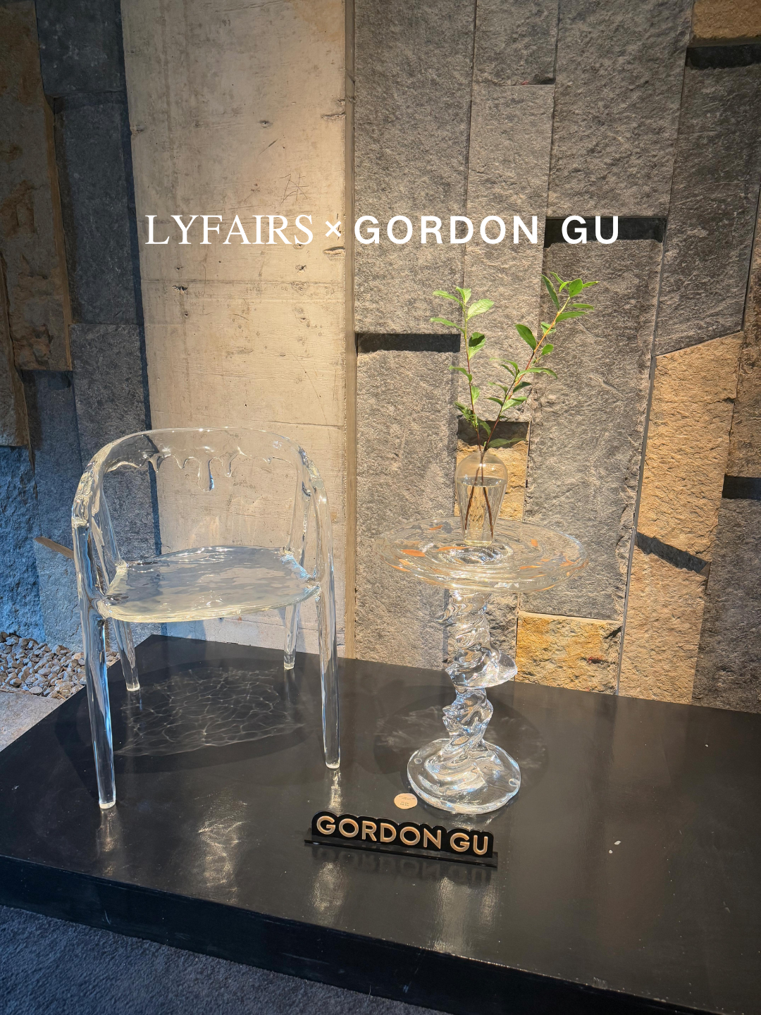 LYFAIRS x GORDON GU Dripping Water Chair (Transparent)
