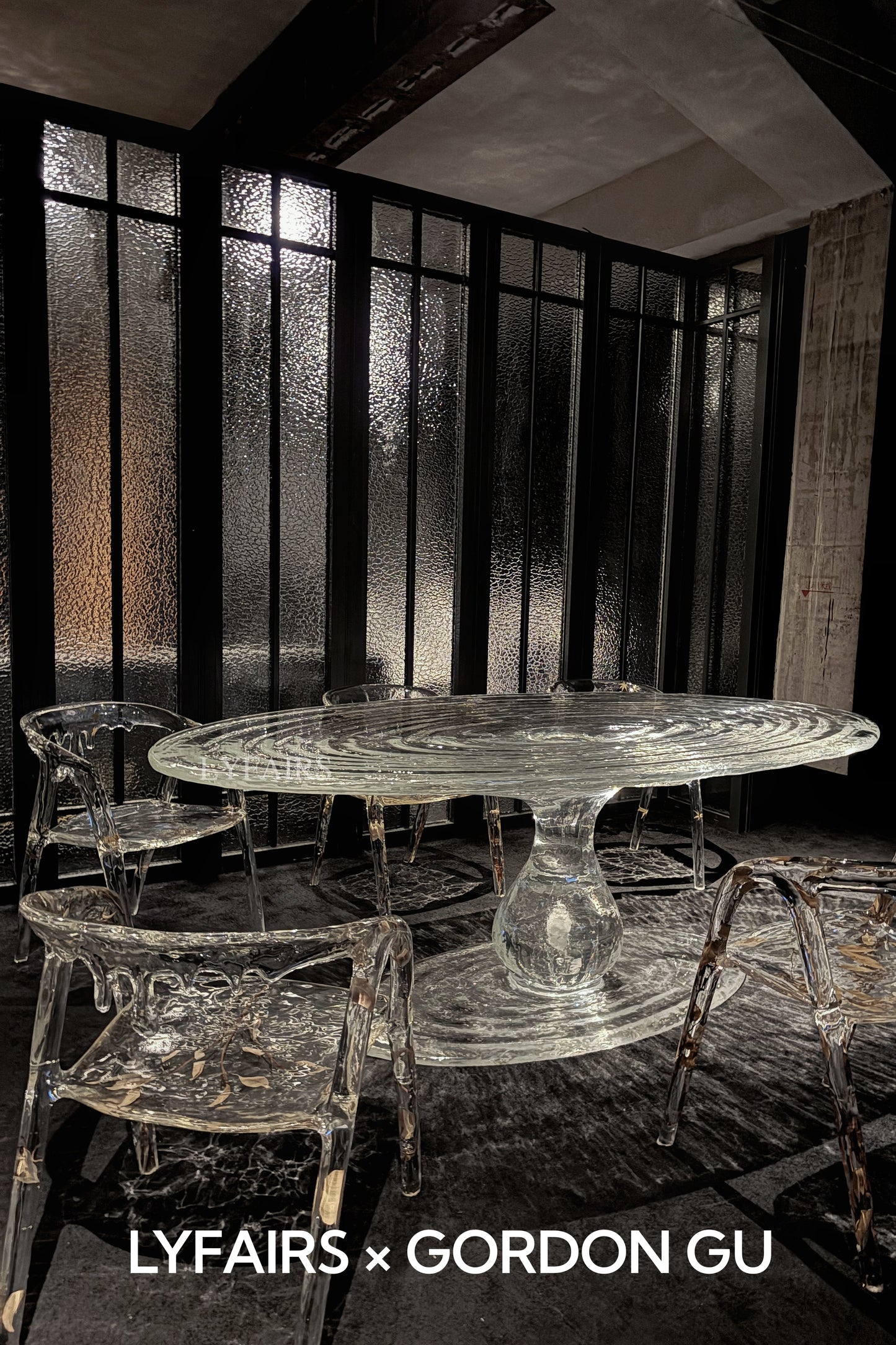 LYFAIRS x GORDON GU Waterdrop Oval Dining Table