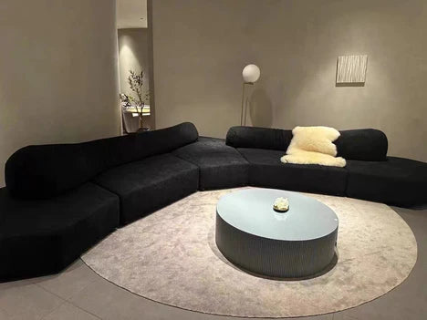 Modern 2/3/4 Modules Curved Rock Corner Sofa
