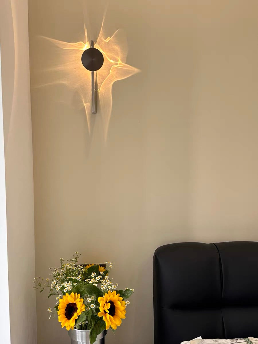 Applique murale d'ambiance rotative Ripple pour chambre à coucher