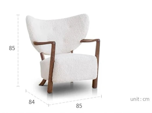 Poltrona singola in stile vintage francese/crema