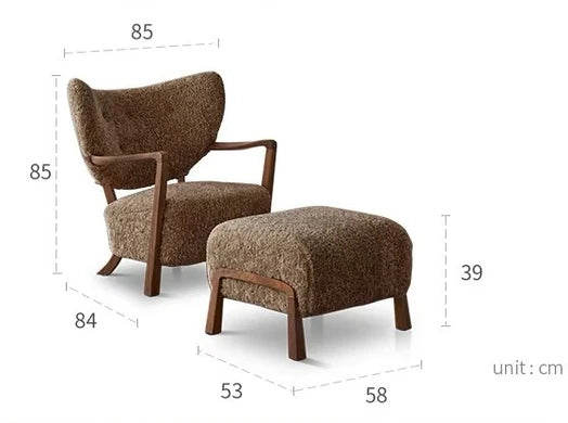 Poltrona singola in stile vintage francese/crema