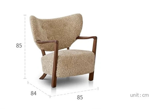 Poltrona singola in stile vintage francese/crema