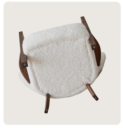 Poltrona singola in stile vintage francese/crema