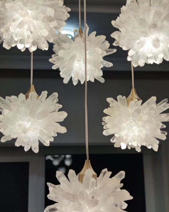 Lampadario di cristallo galleggiante di lusso per scale/atrio