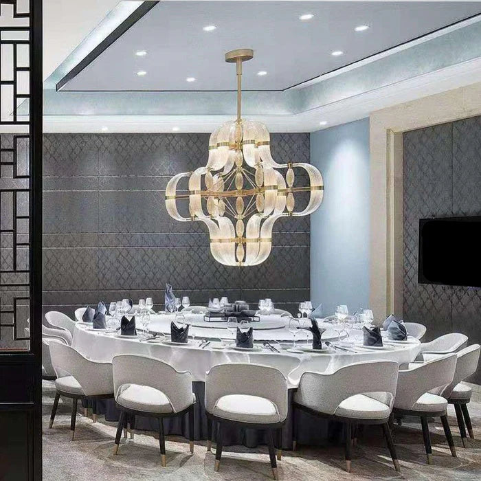 Lustre en verre d'art moderne pour salon/salle à manger/îlot de cuisine/chambre