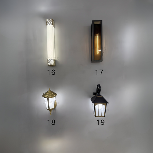 Collezione di lampade da parete per esterni IV