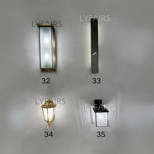 Collezione di lampade da parete per esterni VII