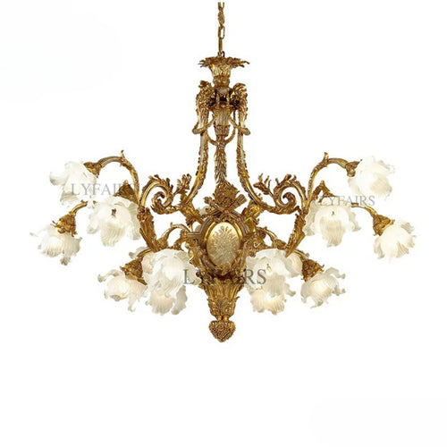 LYFAIRS x FH&Home Baroque Lily Grandeur Chandelier for Palace