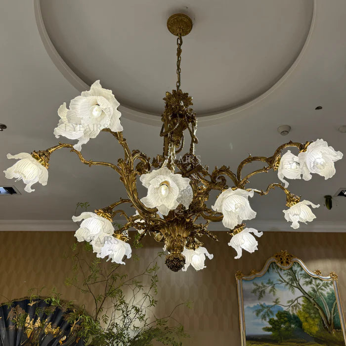 LYFAIRS x FH&Home Baroque Lily Grandeur Chandelier for Palace