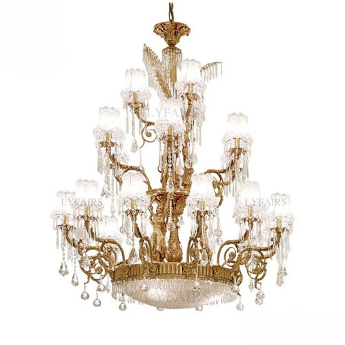 LYFAIRS x FH&Home Tree-inspired Cascade Crystal Chandelier