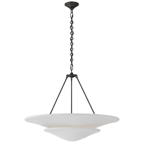 Lustre moderne à chapeau flottant