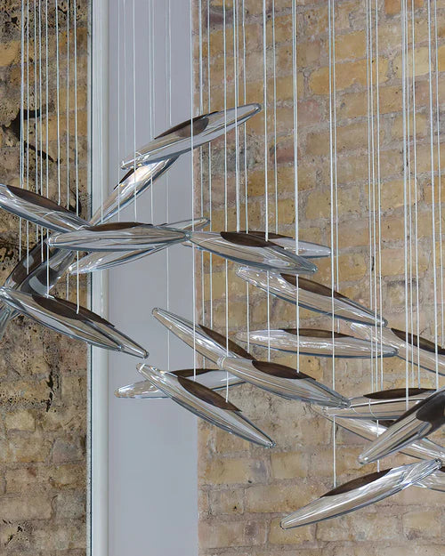 Lustre LED moderne en cristal Whispers