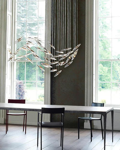 Lustre LED moderne en cristal Whispers