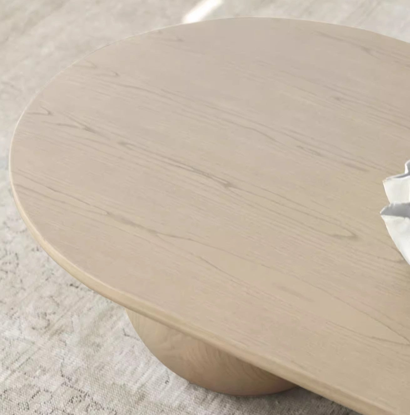 Table basse de style crème nordique