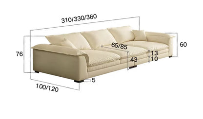 Modern Simple Straight Sectional Sofa