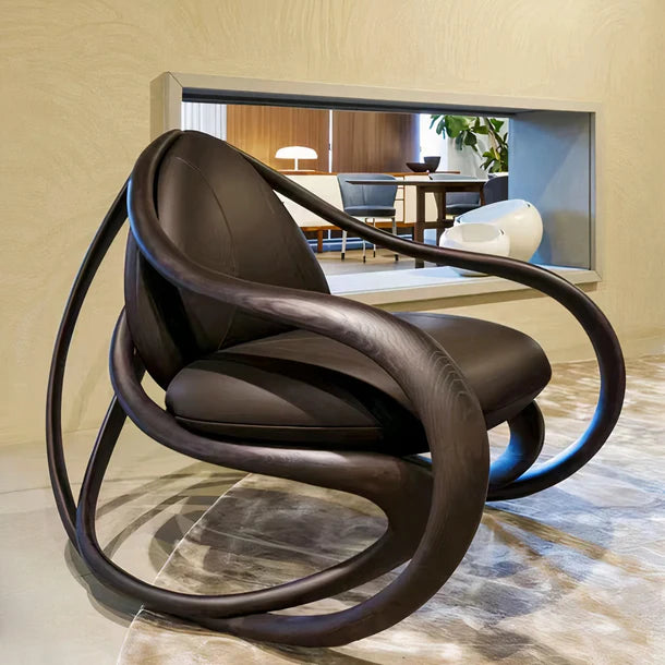 Modern Art Design Green/White/Black Accent Chair