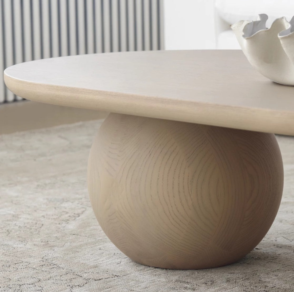 Table basse de style crème nordique