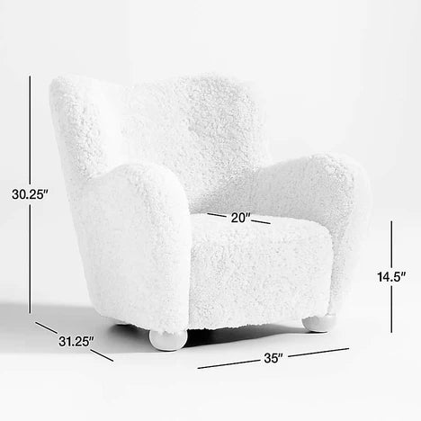 Shearling Accent Sofa Chair