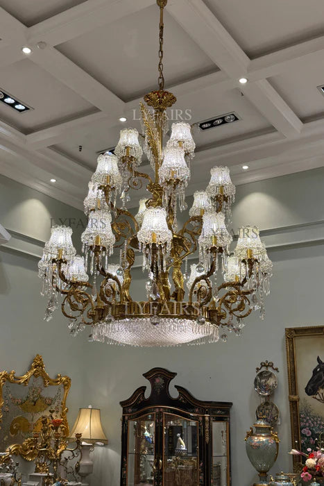 LYFAIRS x FH&Home Tree-inspired Cascade Crystal Chandelier