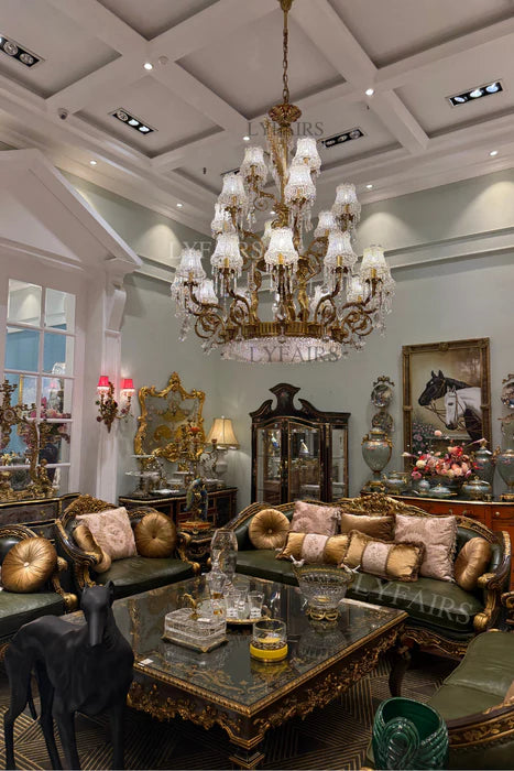 LYFAIRS x FH&Home Tree-inspired Cascade Crystal Chandelier