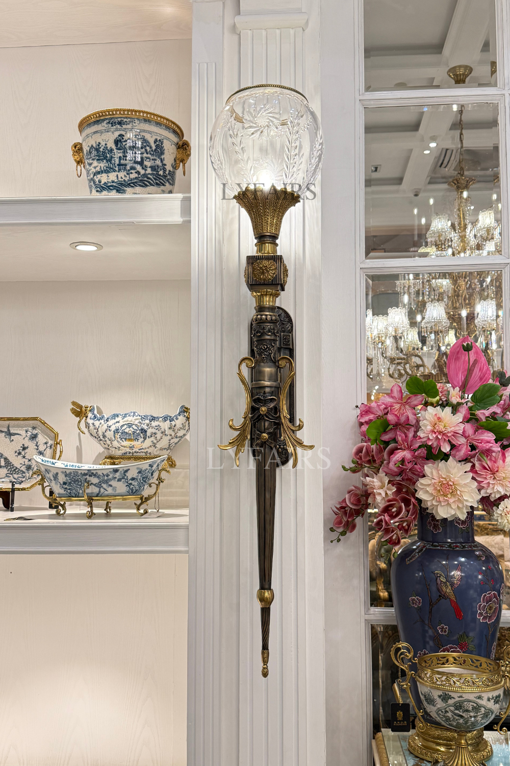 Lampada da parete a torcia in stile neogotico francese LYFAIRS x FH&Home