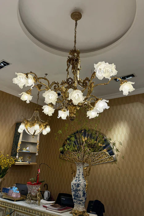 LYFAIRS x FH&Home Baroque Lily Grandeur Chandelier for Palace